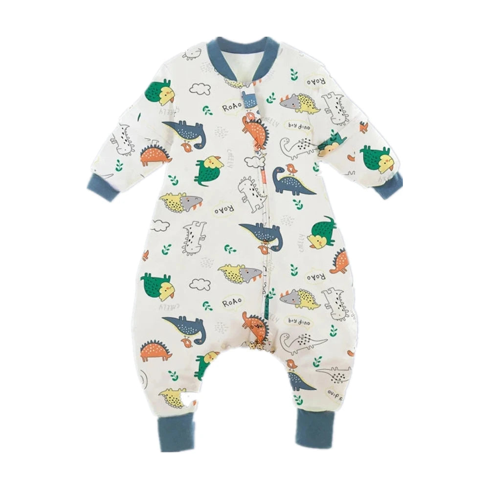 2025 Baby Cartoon Split-Legged Sleepsacks with Detachable Sleeves for Boys Girls Children'S Sleeping Bag Autumn and Winter