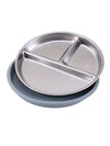 Color Kids 1PCS Stainless Steel Plate Detachable Suction Dishes Baby Feeding Sucker Bowl Food Grade Silicone Food Tray Tableware