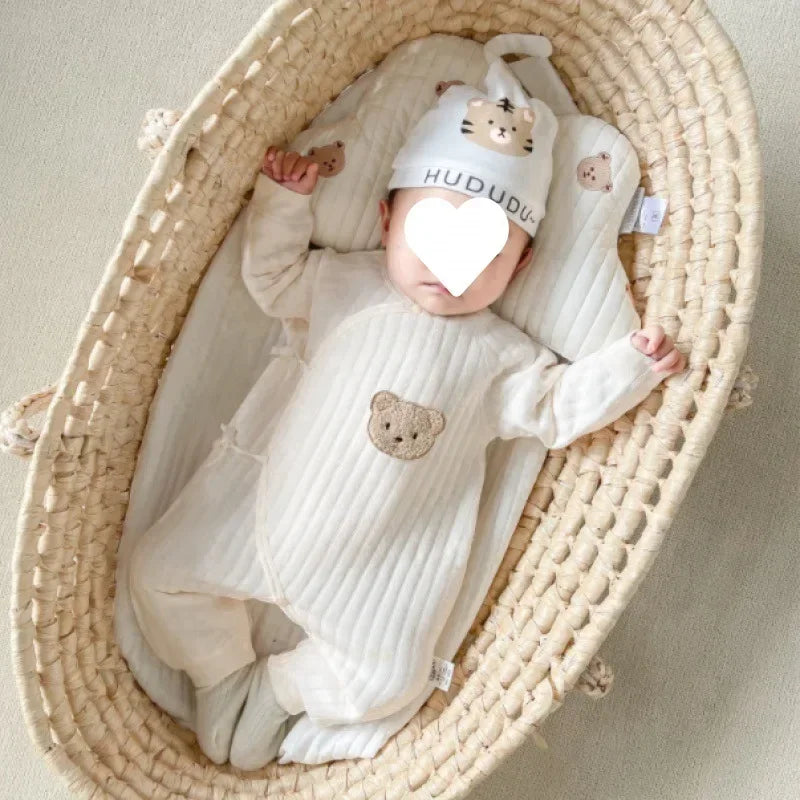Baby Bear Jumpsuit with Hat Soft Cotton Toddler Romper