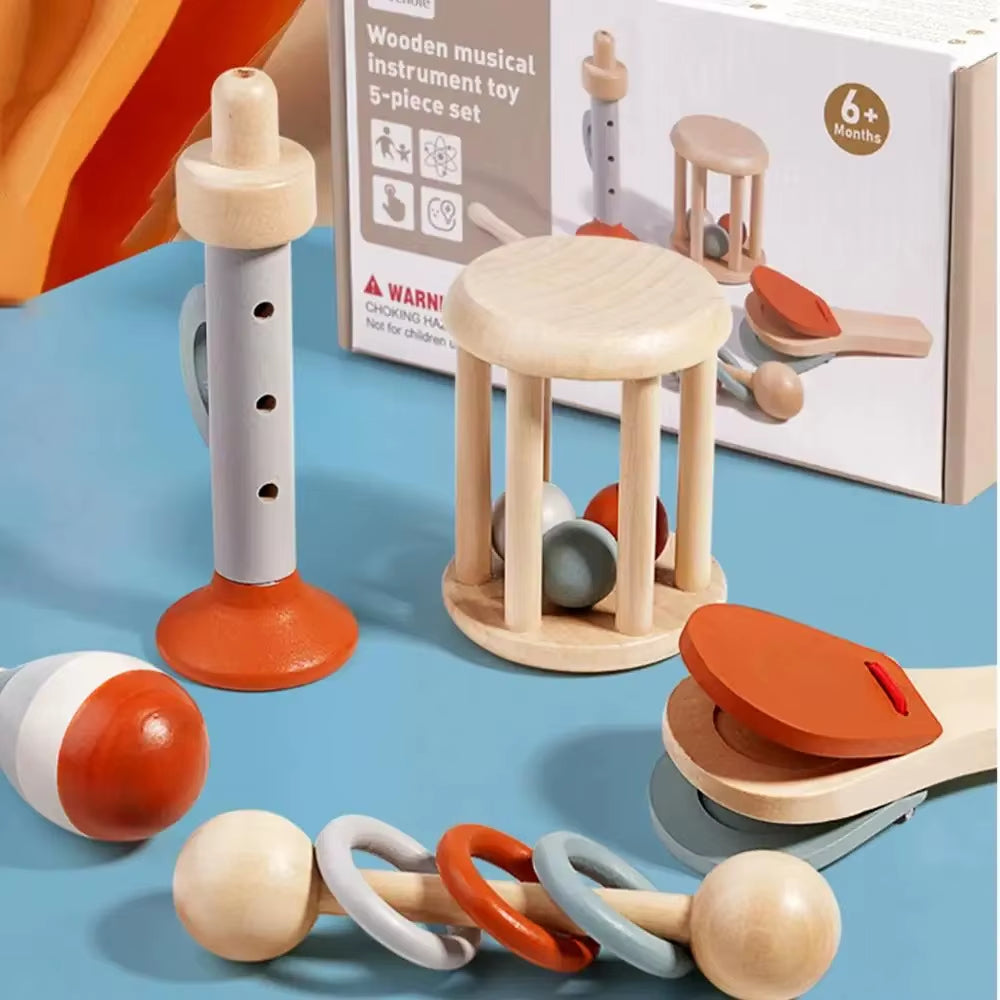 Wooden Musical Instrument Set Montessori Xylophone for Toddlers