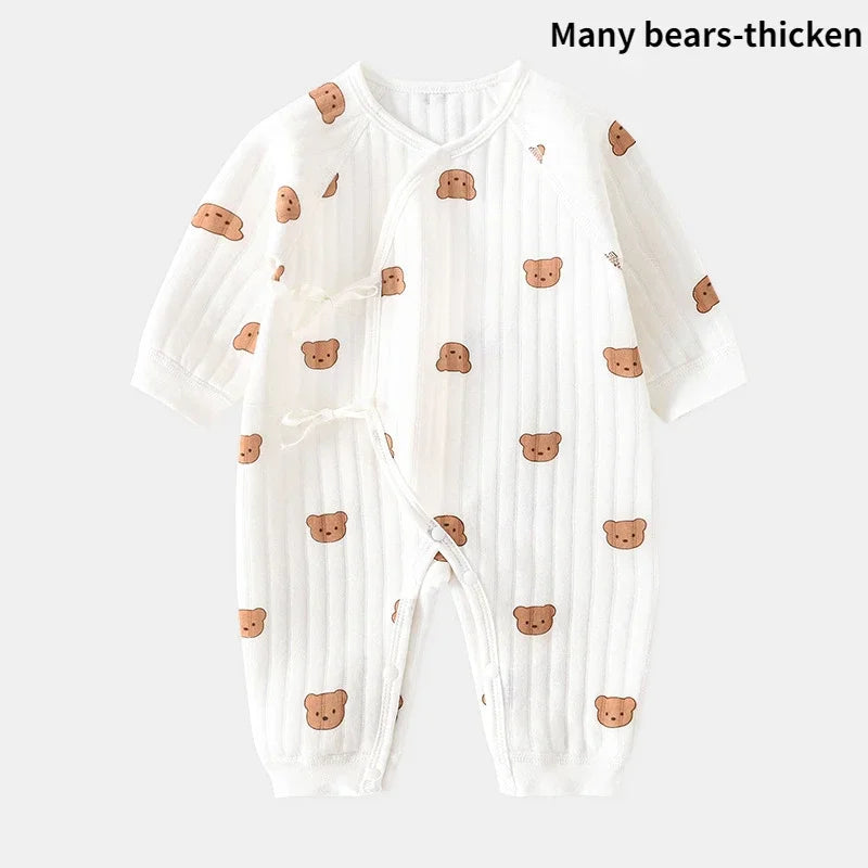 Baby Bear Jumpsuit with Hat Soft Cotton Toddler Romper