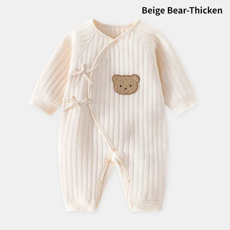 Baby Bear Jumpsuit with Hat Soft Cotton Toddler Romper