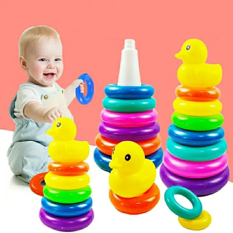 Baby Rolling Ball Toy Montessori Stacking Track for Infants