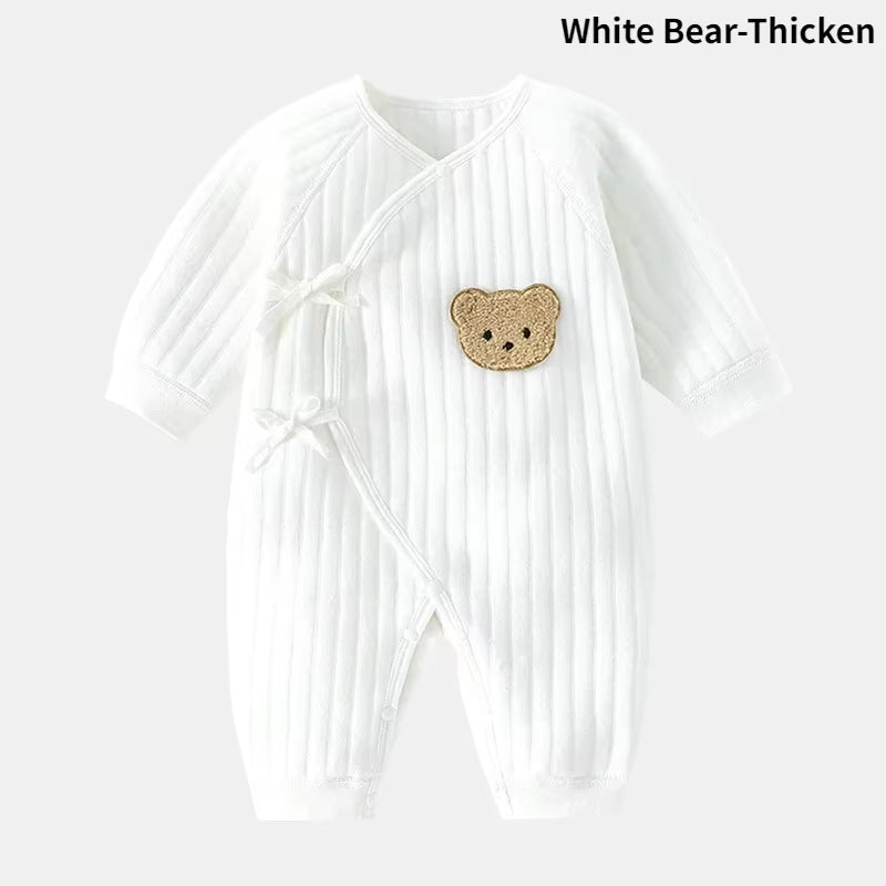 Baby Bear Jumpsuit with Hat Soft Cotton Toddler Romper