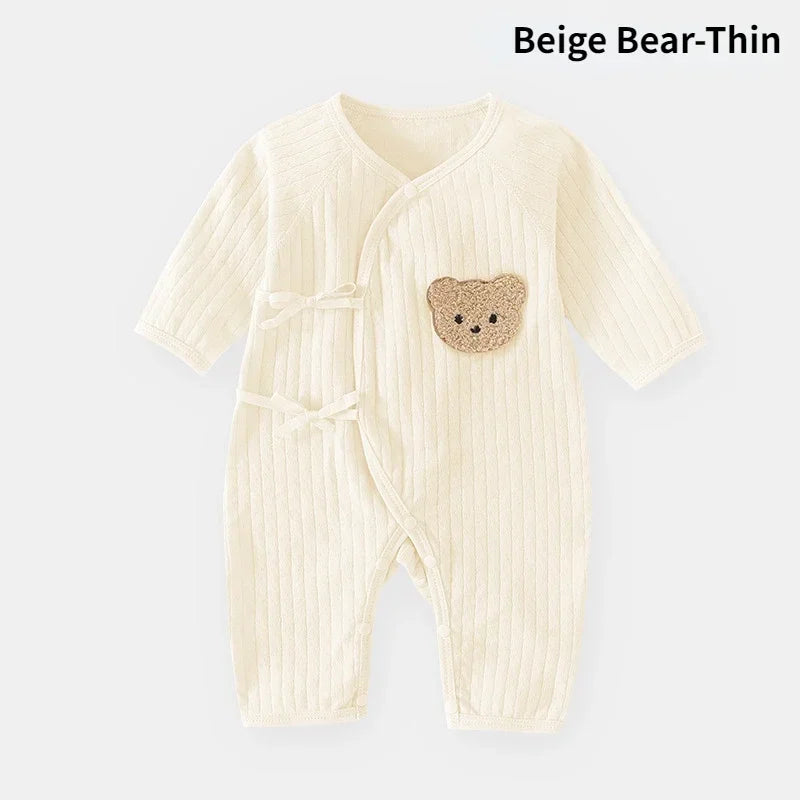 Baby Bear Jumpsuit with Hat Soft Cotton Toddler Romper