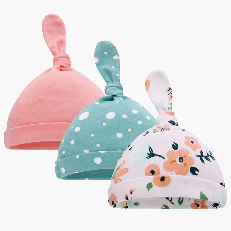Soft Cotton Baby Hat with Cartoon Designs - Spring & Autumn Collection