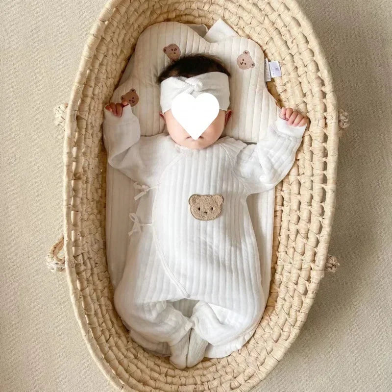 Baby Bear Jumpsuit with Hat Soft Cotton Toddler Romper