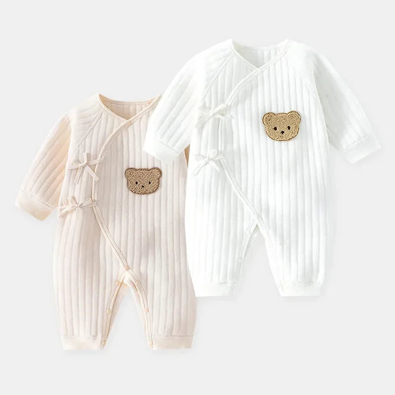 Baby Bear Jumpsuit with Hat Soft Cotton Toddler Romper