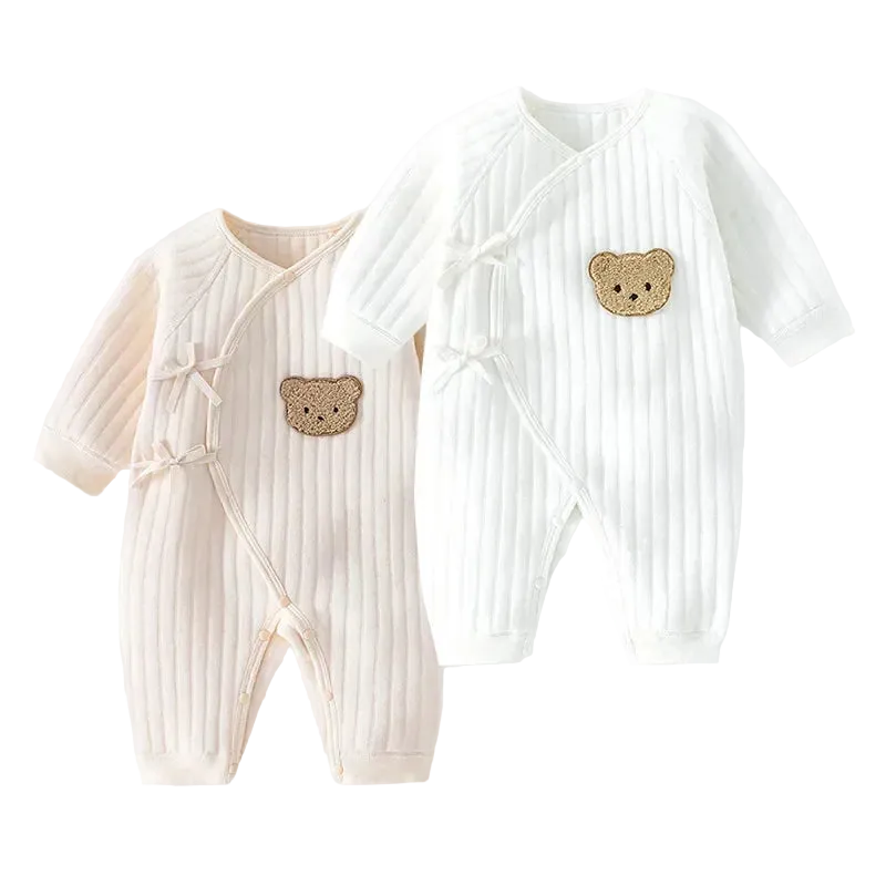 Baby Bear Jumpsuit with Hat Soft Cotton Toddler Romper