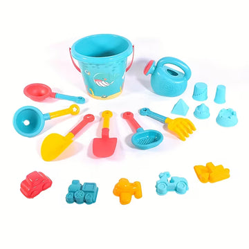 Kids Beach Sand Toy Set 18PCS Outdoor Play Tools Kit