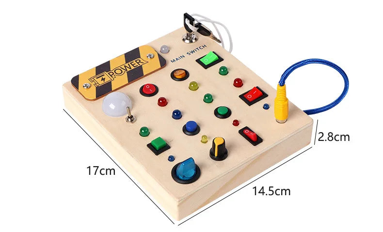 Montessori Toddler Wooden Busy Board