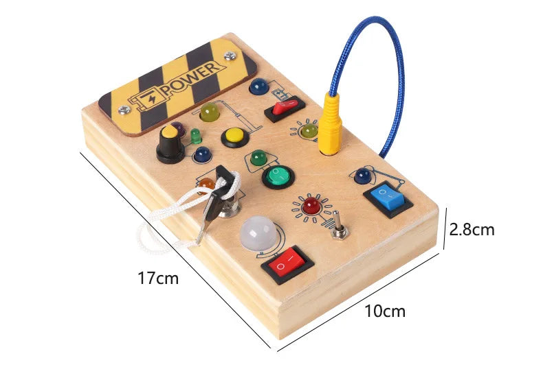 Montessori Toddler Wooden Busy Board