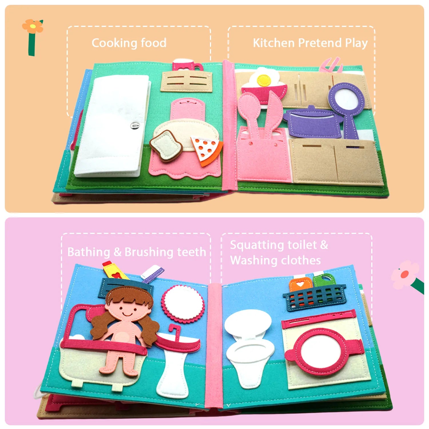 Montessori Quiet Book Activity Toy