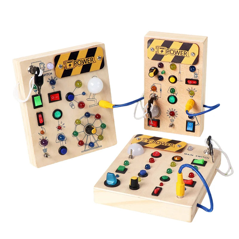Montessori Toddler Wooden Busy Board