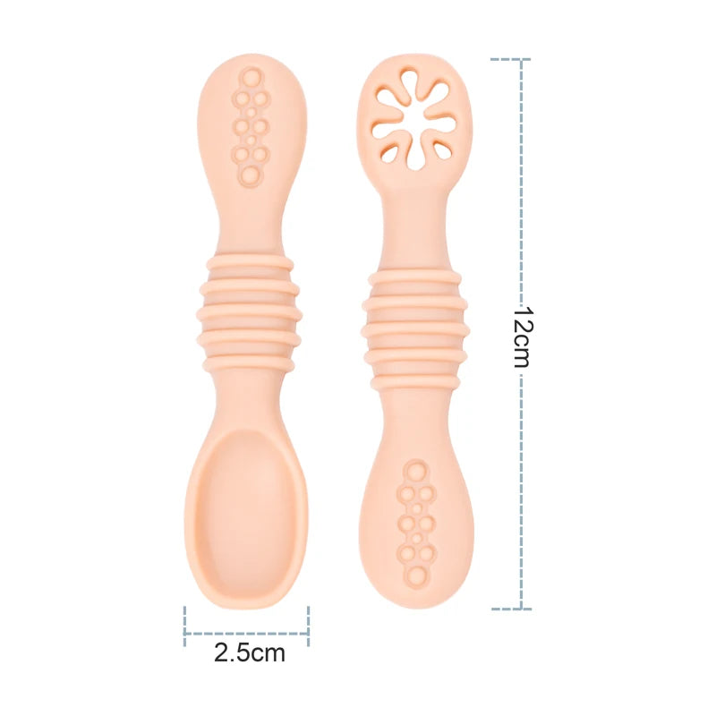 Silicone Baby Training Spoon Set