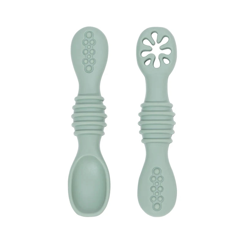 Silicone Baby Training Spoon Set