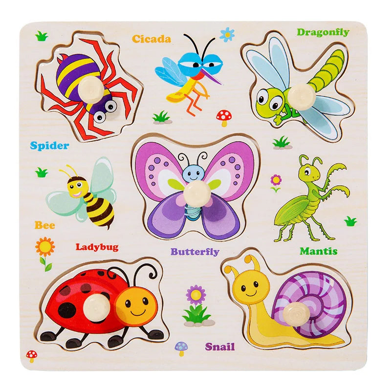 Montessori Wooden Puzzle Learning Toy