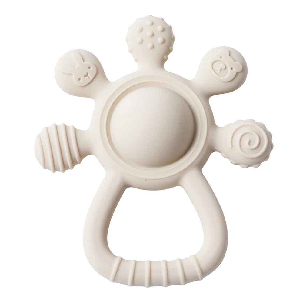 Silicone Baby Teether Rattle Toy