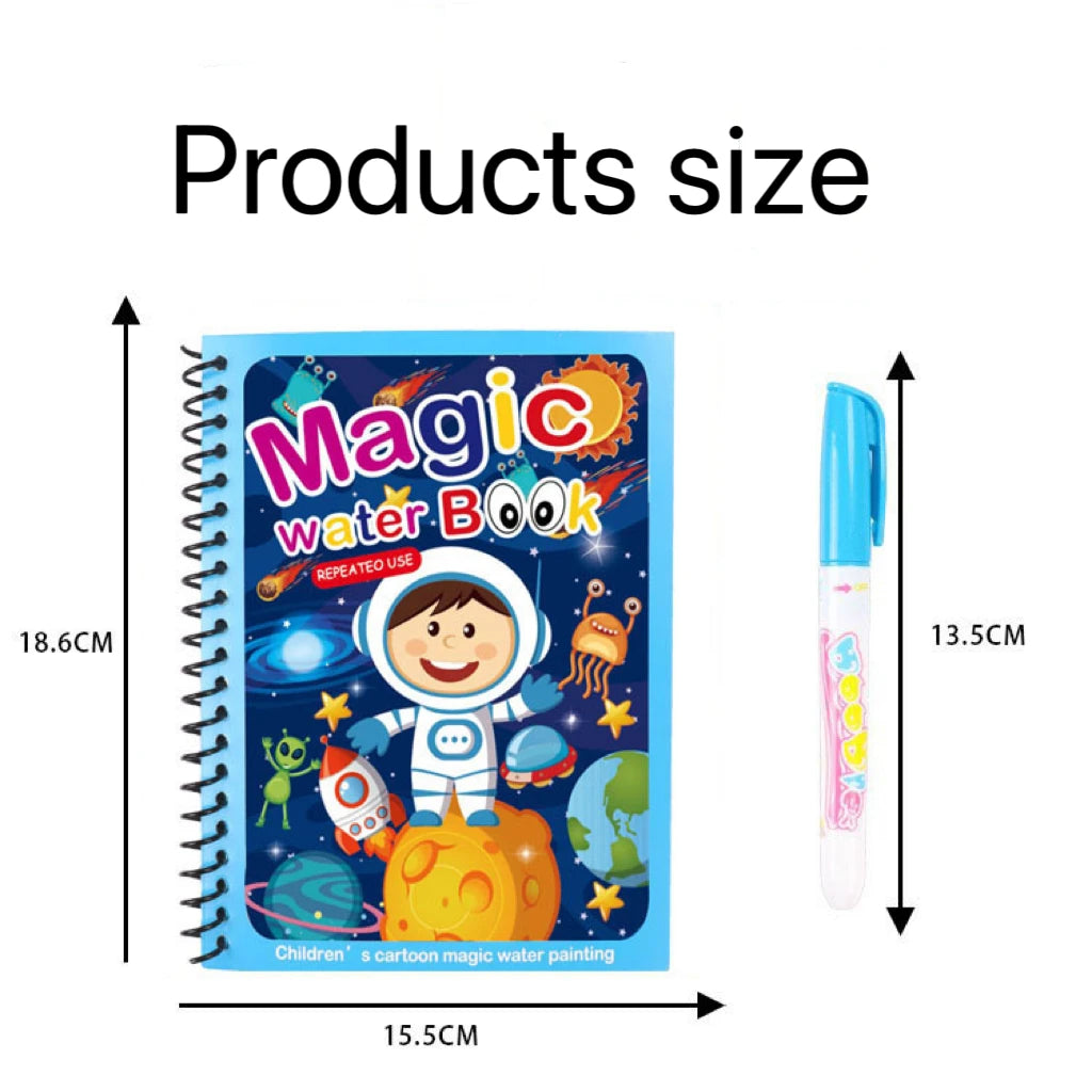 reusable water painting book kids