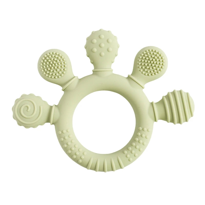 Silicone Baby Teether Rattle Toy