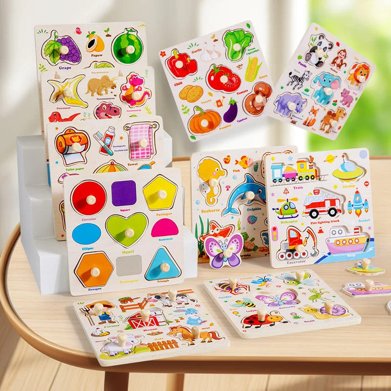 Montessori Wooden Puzzle Learning Toy
