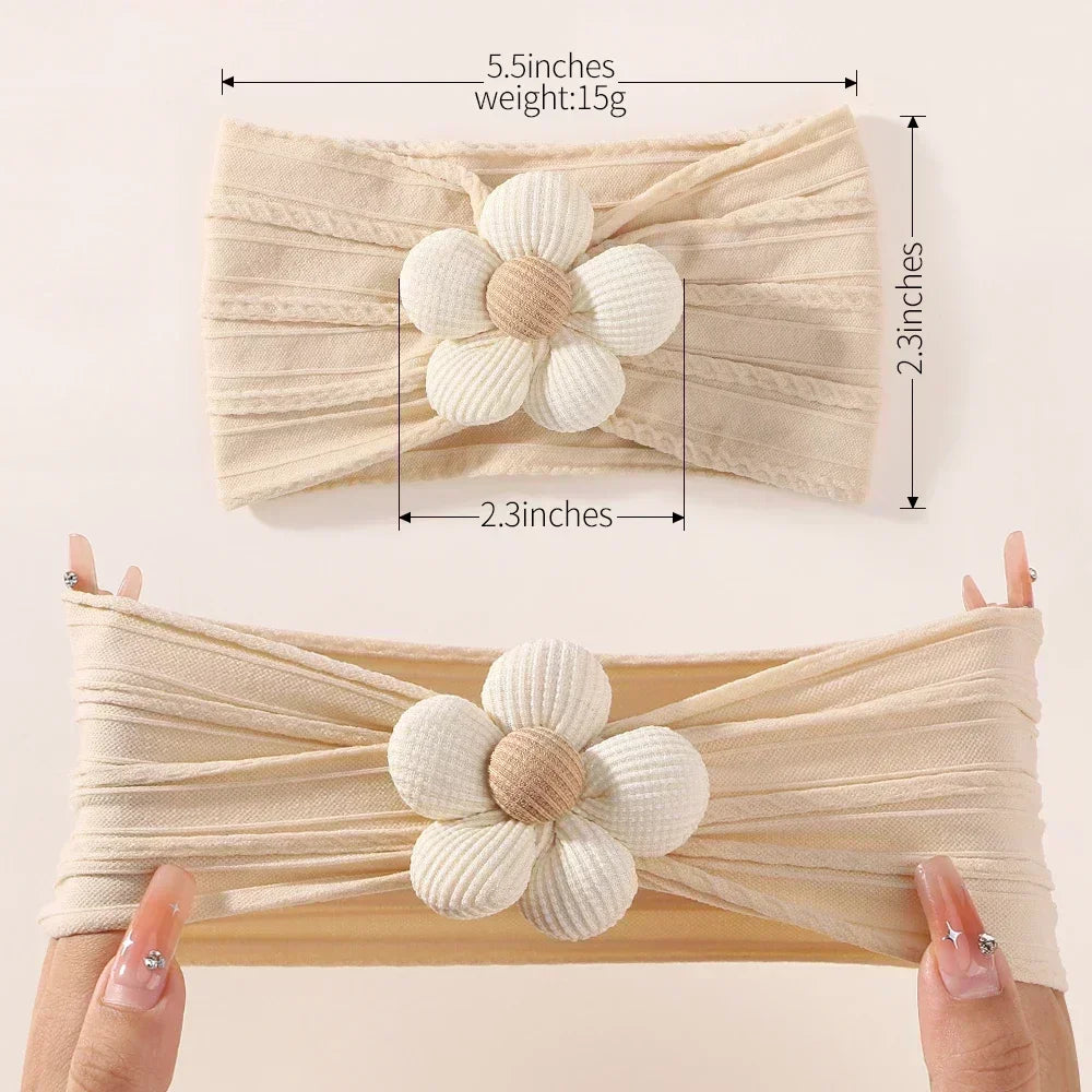 Baby Floral Nylon Headband Set