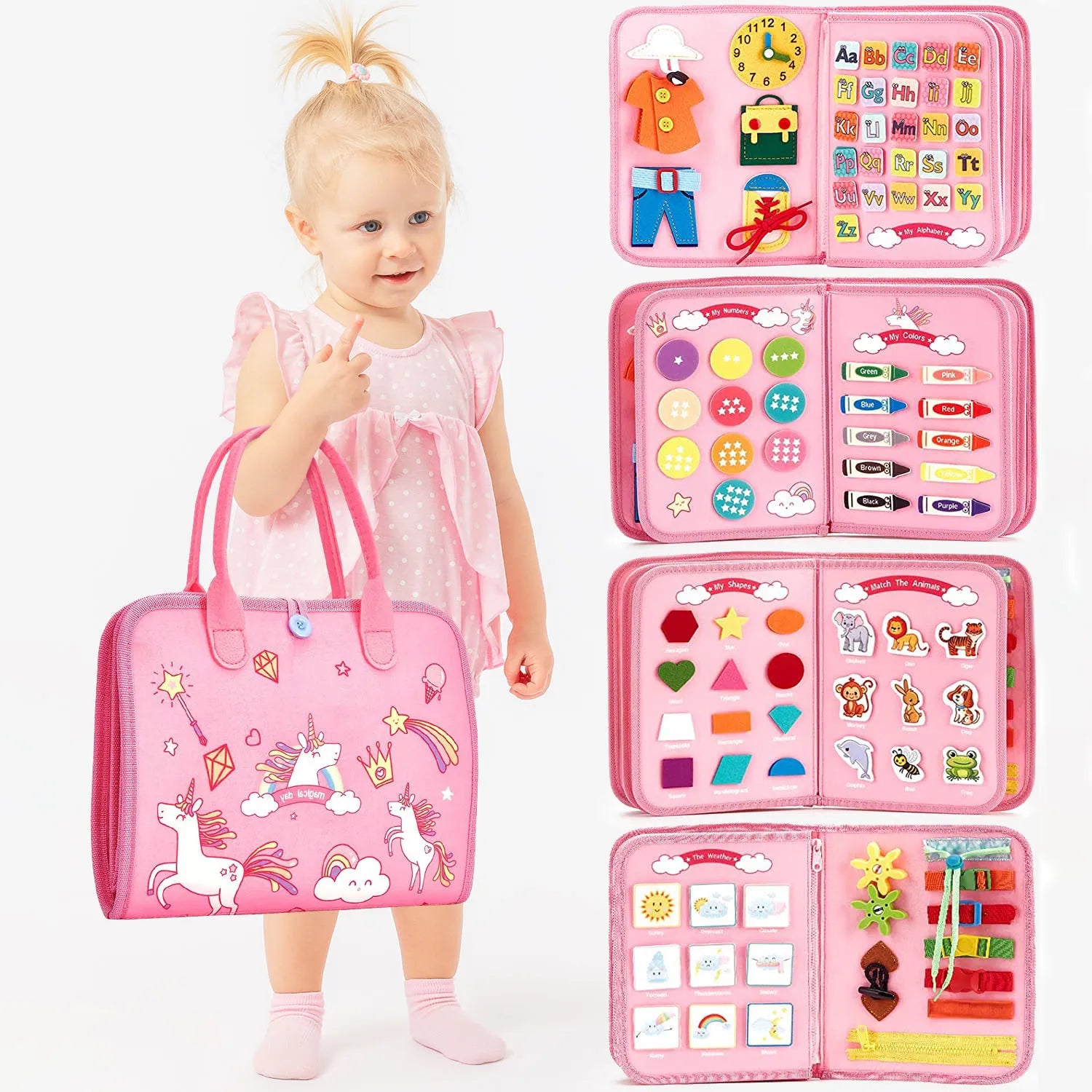 Montessori Busy Book Activity Toy