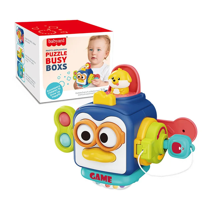 Montessori Sensory Busy Cube Toy