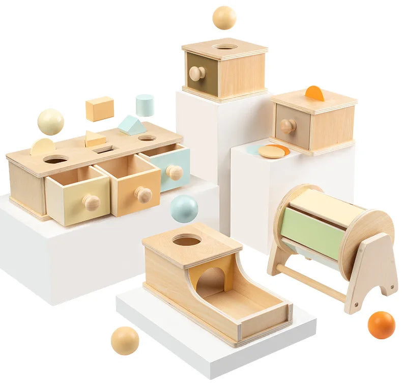 Montessori Spinning Coin Box Toy