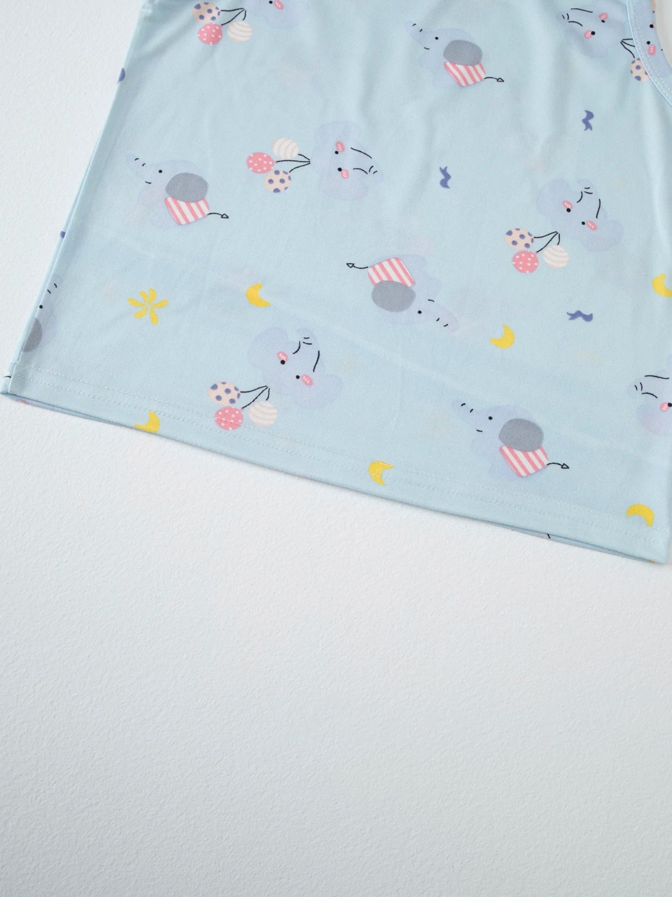 Kids Summer Cartoon Shorts Set