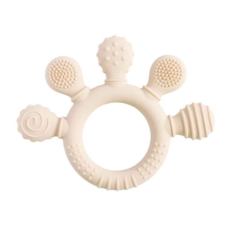 Silicone Baby Teether Rattle Toy
