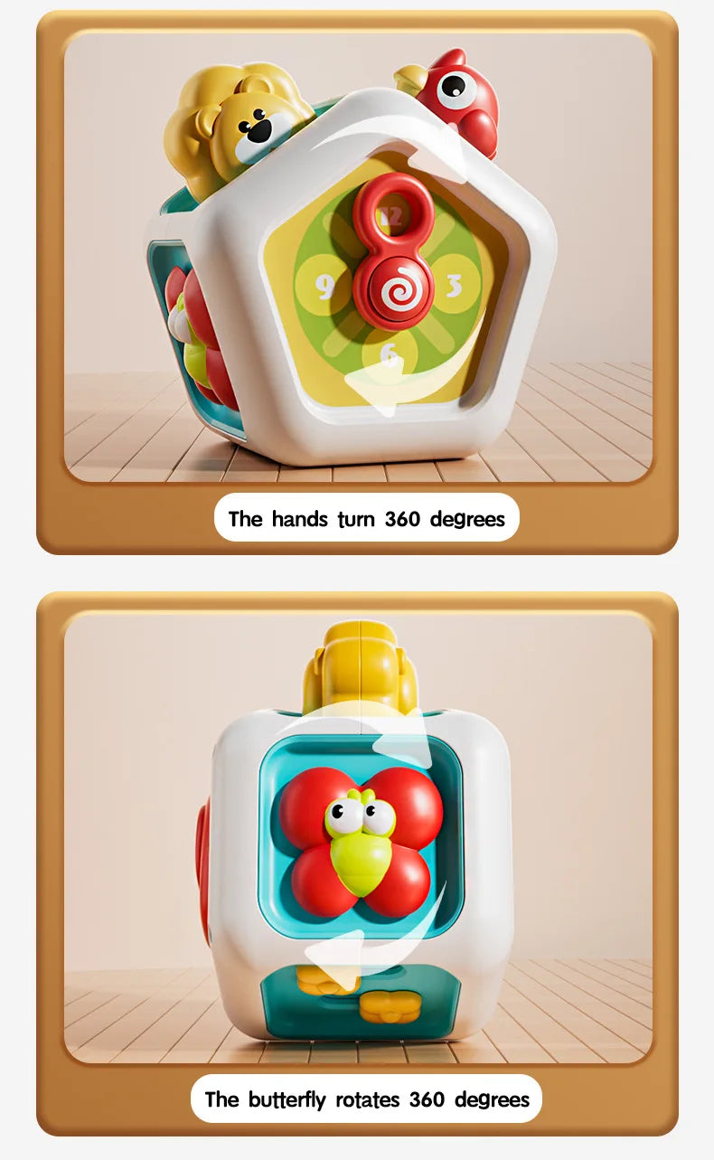Montessori Sensory Busy Cube Toy