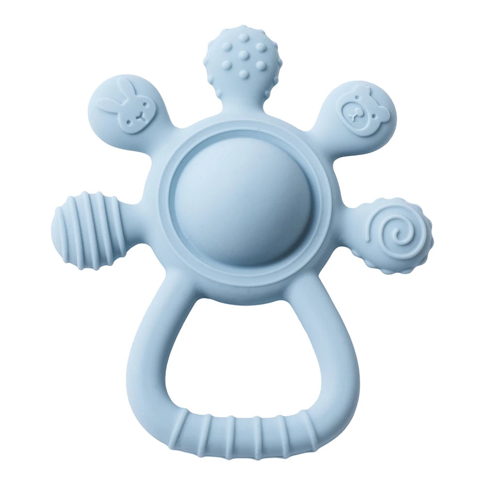 Silicone Baby Teether Rattle Toy