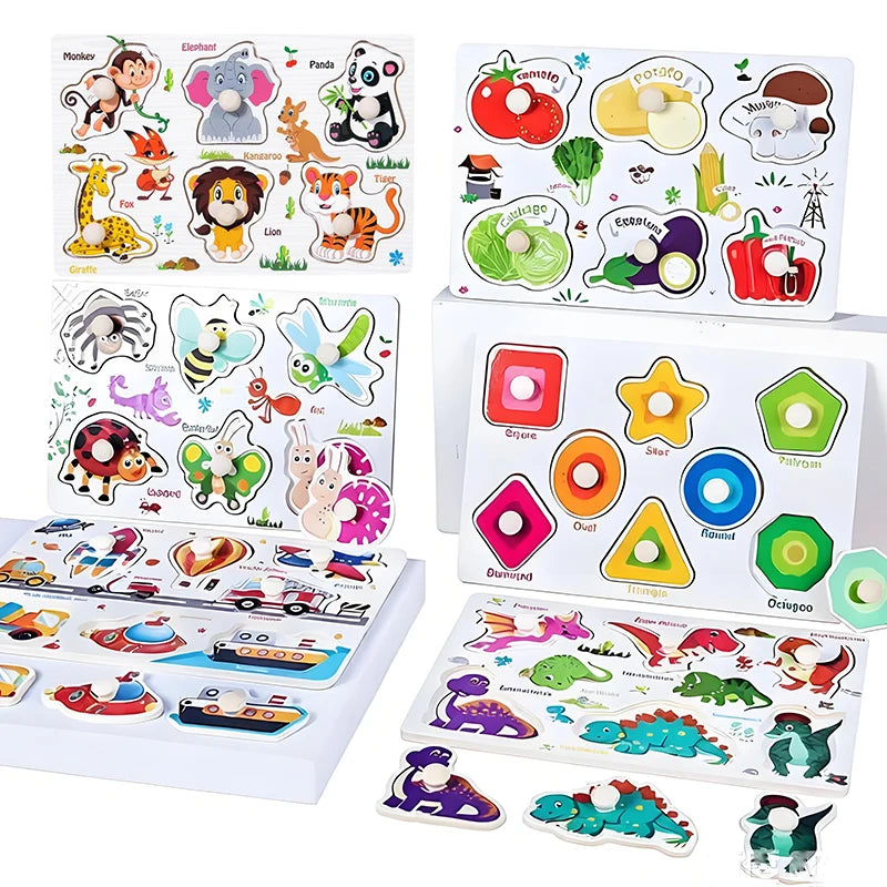 Montessori Wooden Puzzle Learning Toy