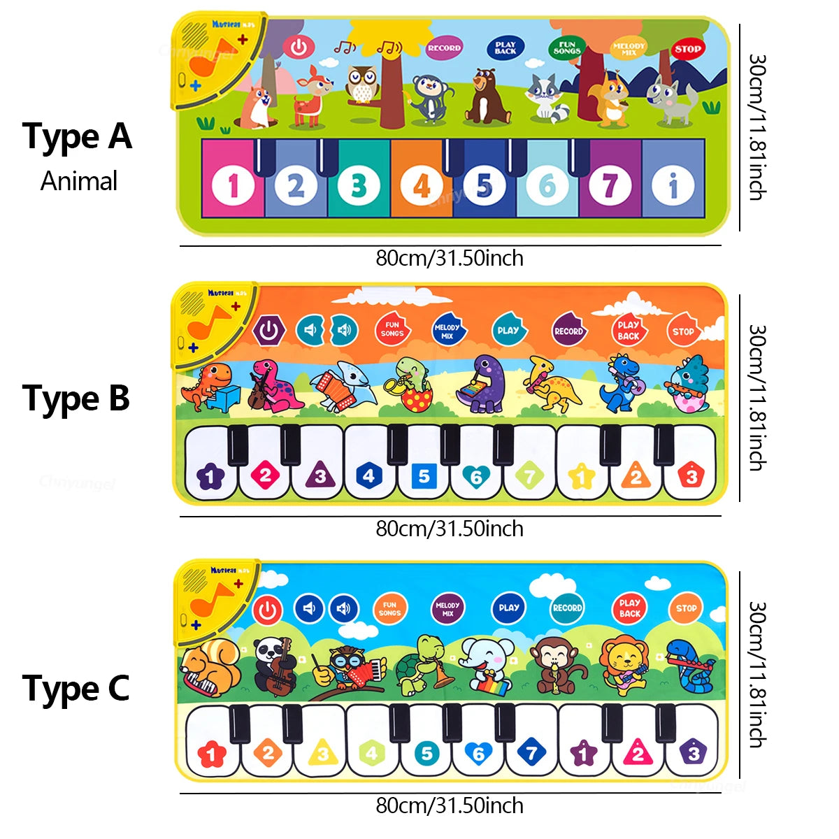 Kids Musical Piano Play Mat