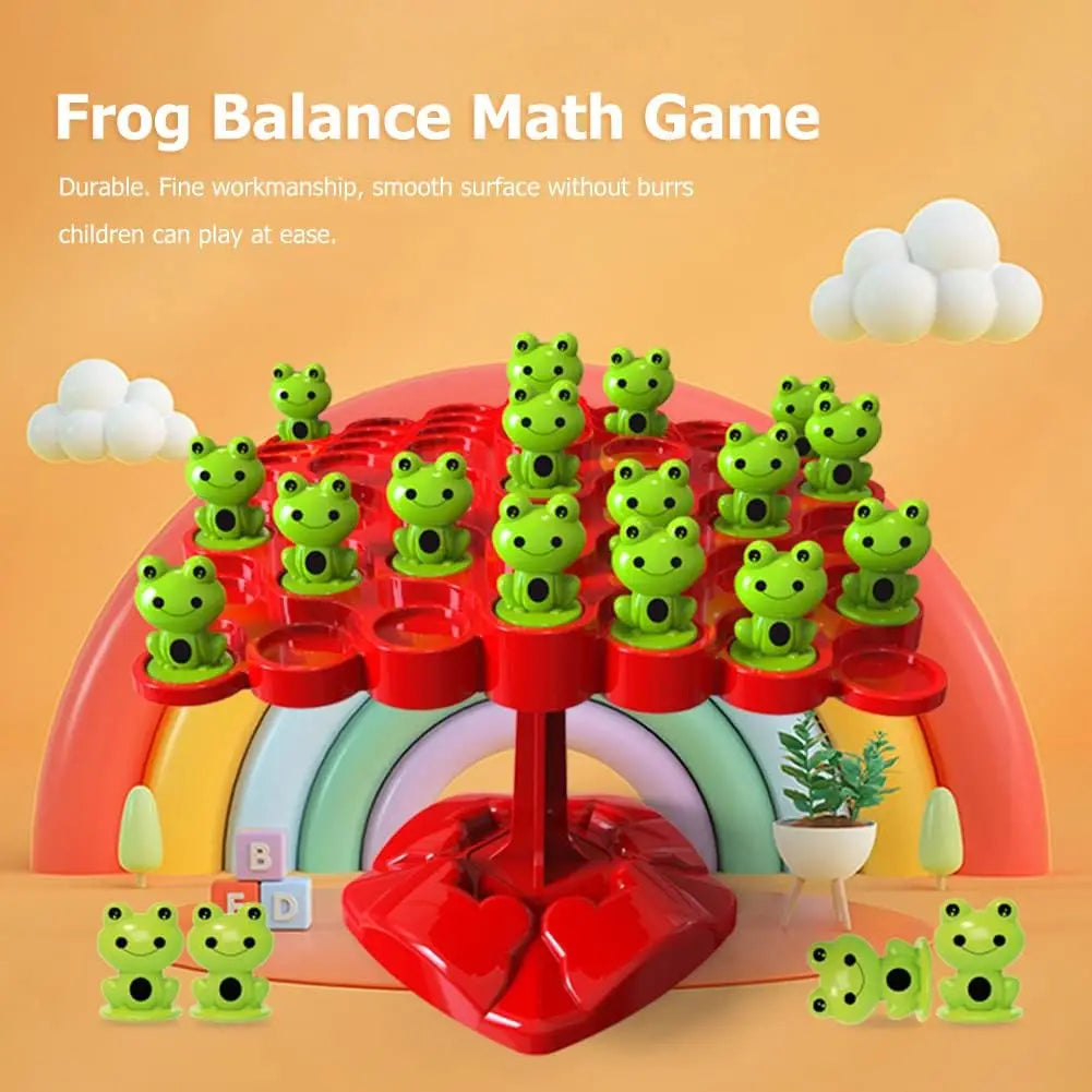 Kids Balance Math Toy Frog Tree Educational Balancing Game