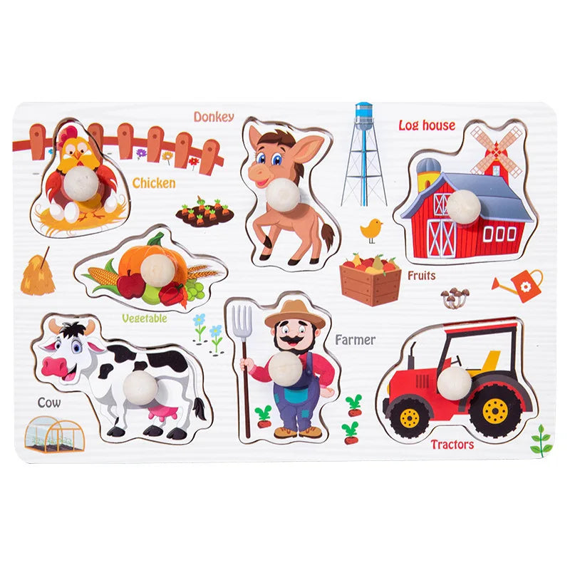 Montessori Wooden Puzzle Learning Toy