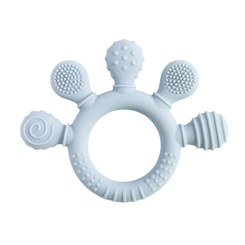 Silicone Baby Teether Rattle Toy