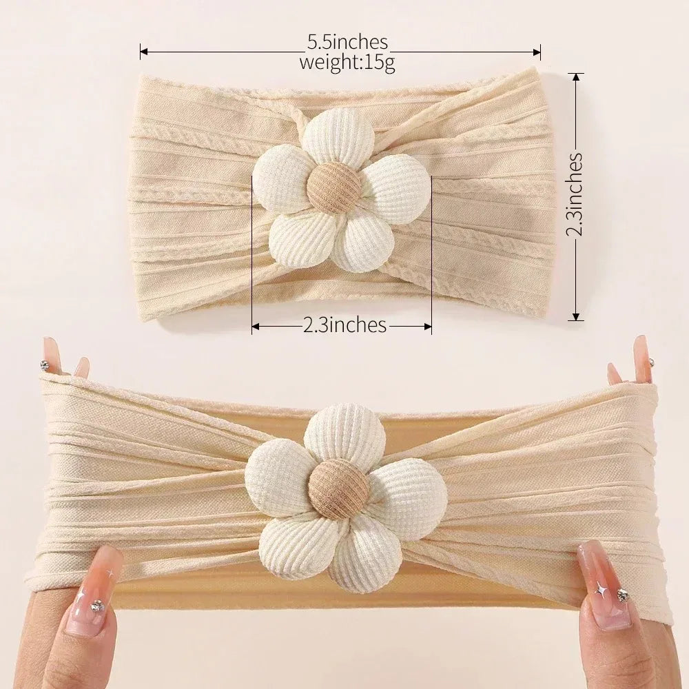 Baby Floral Nylon Headband Set