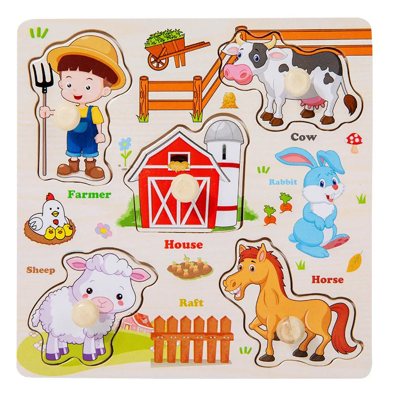 Montessori Wooden Puzzle Learning Toy