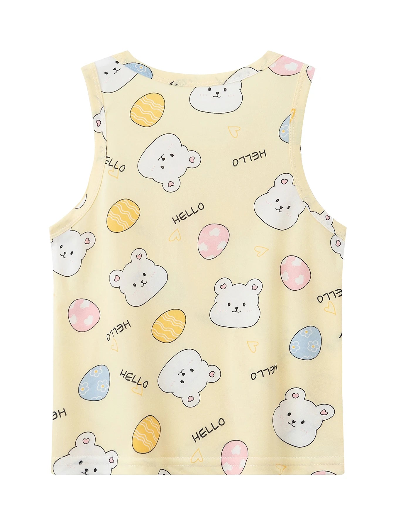 Kids Summer Cartoon Shorts Set