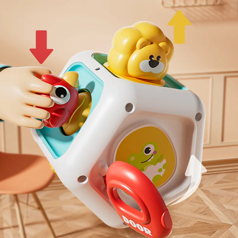Montessori Sensory Busy Cube Toy