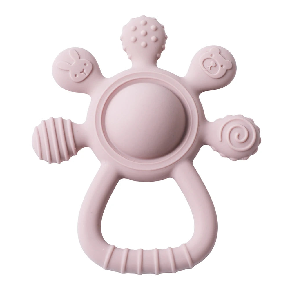 Silicone Baby Teether Rattle Toy