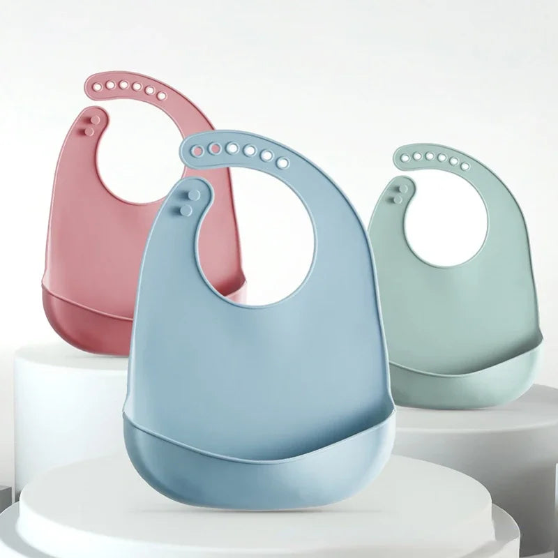 Waterproof Silicone Baby Bib Adjustable