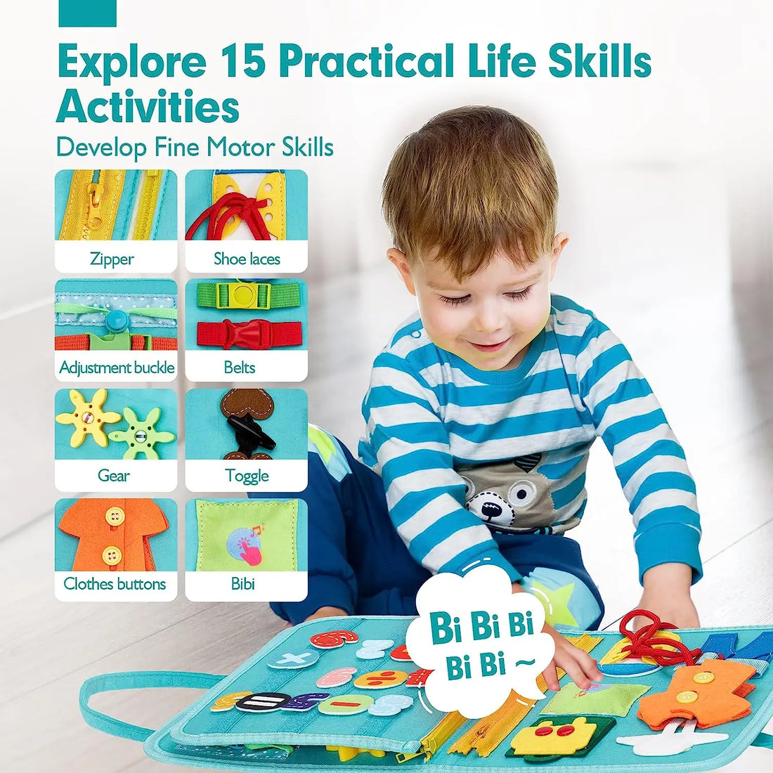 Montessori Busy Book Activity Toy