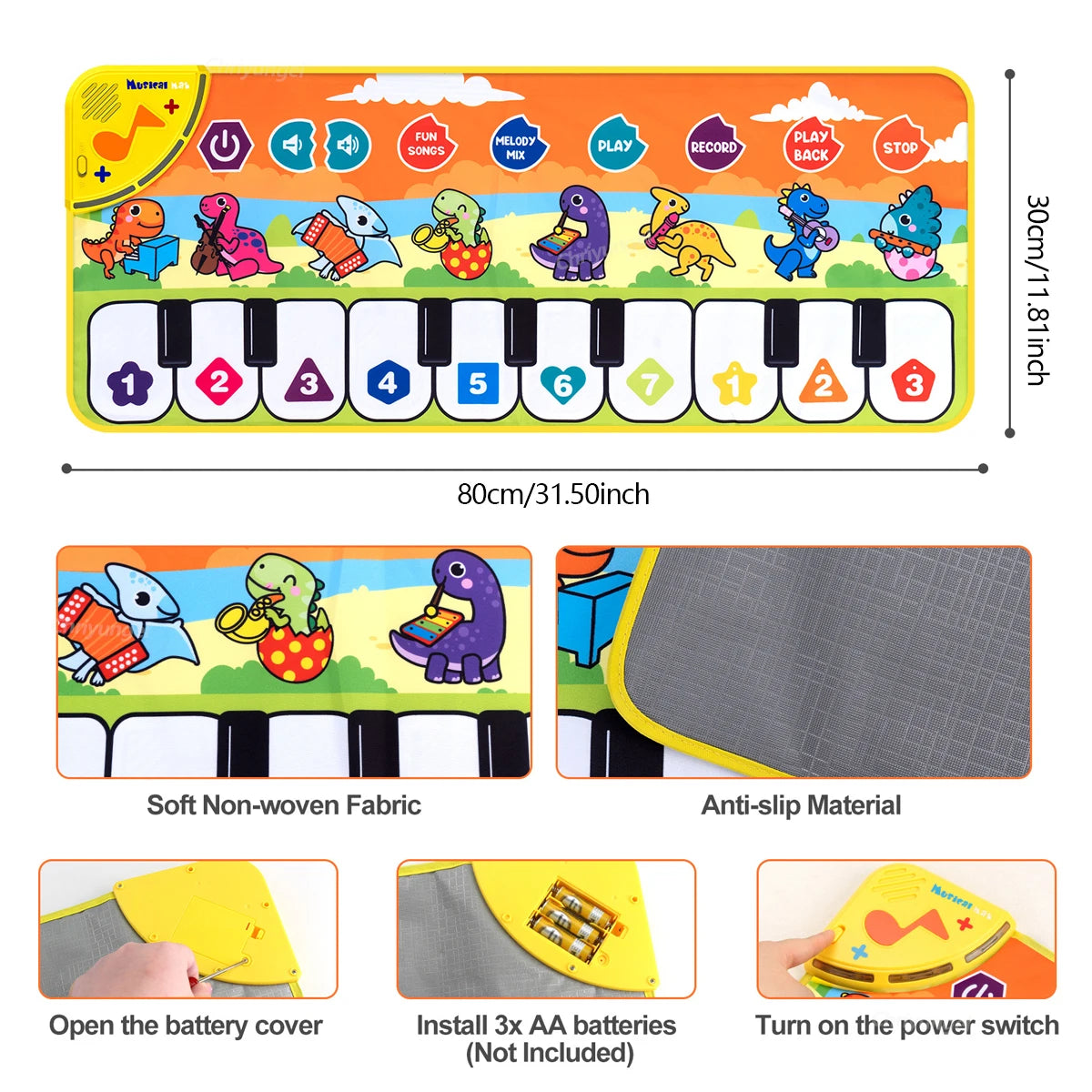 Kids Musical Piano Play Mat