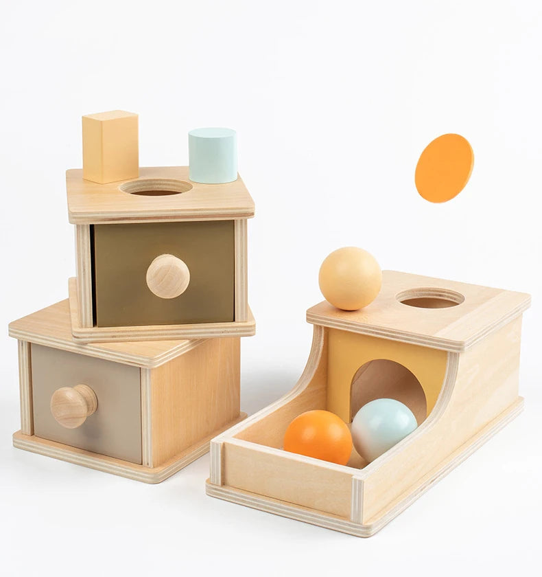 Montessori Spinning Coin Box Toy