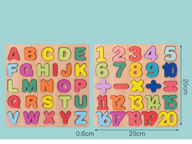 Montessori Wooden Puzzle Learning Toy