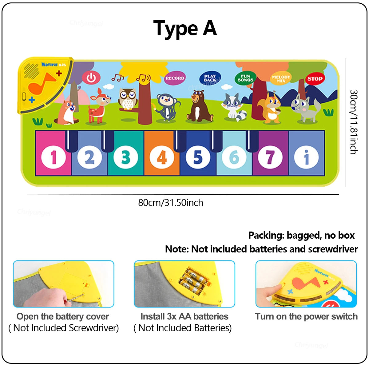 Kids Musical Piano Play Mat
