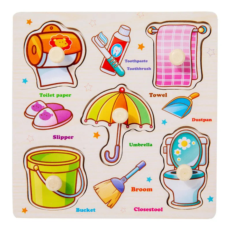 Montessori Wooden Puzzle Learning Toy